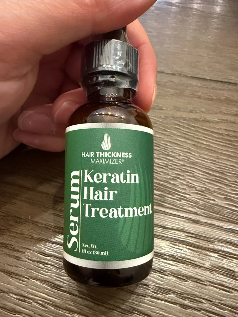 Keratin Hair Treatment Serum - Hair Thickness Formula - Green